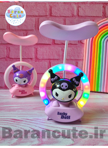 چراغ مطالعه و شب خواب هفت رنگ عروسکی طرح کورومی