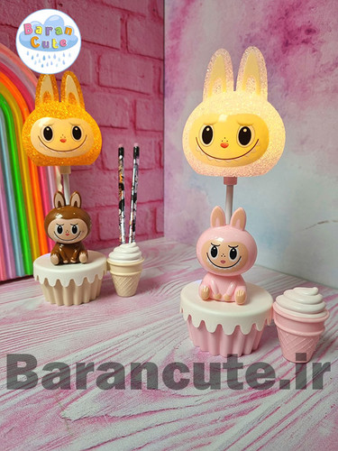 چراغ خواب و شب خواب اورجینال وارداتی باجاقلمی طرح لبوبو