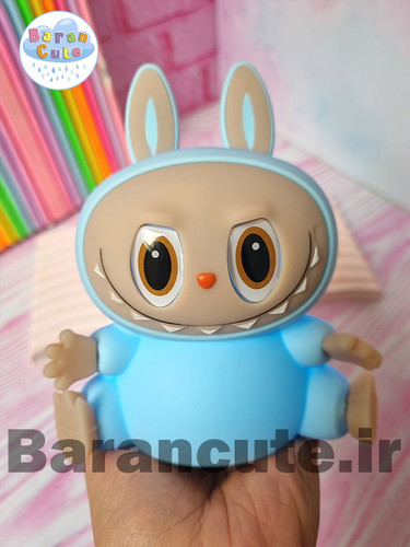 چراغ خواب اورجینال نرم سیلیکونی لمسی طرح لبوبو آبی