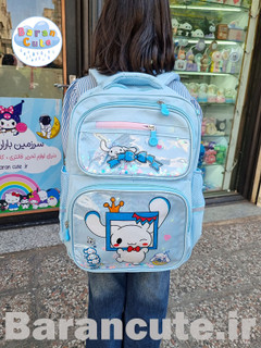 کیف و کوله پشتی مدرسه خارجی و وارداتی آکواریومی طرح سینامورول